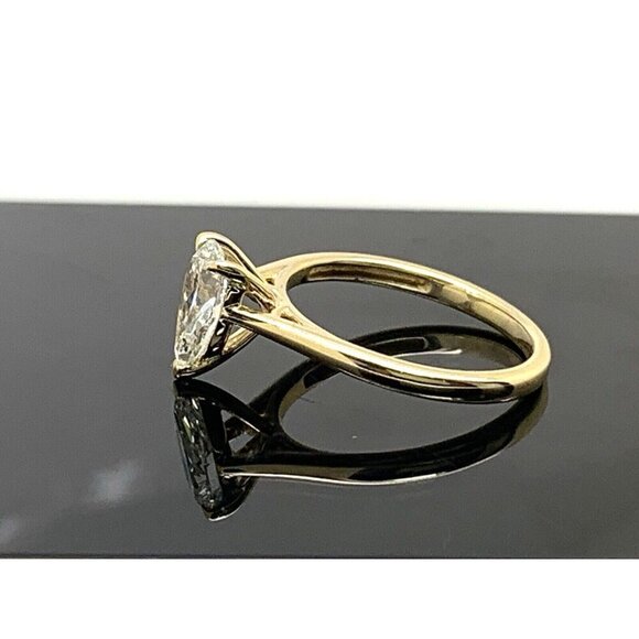 Unique Moments Engagement Ring Lab Created 1 Carat Diamond 14k Yellow Go… - Picture 2 of 14